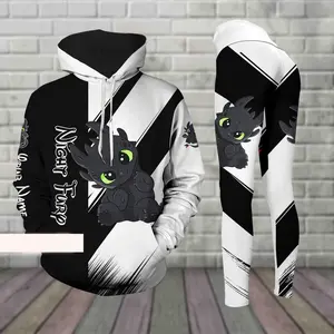 Personalized Night Fury T00thless Hoodie Legging Set