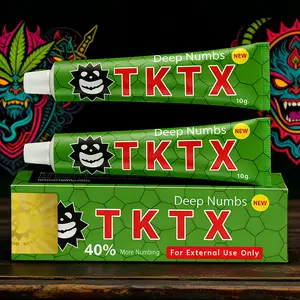 TKTX Tattoo Numbing Cream 2 Pack | Laser Removal | Waxing | Eyebrow Threading | Cosmetic Cream