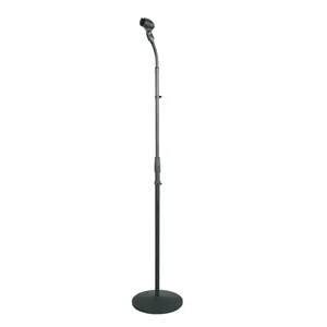 Microphone Stand - Adjustable Height, Gooseneck, Steel Construction