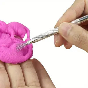 1pc 7 Pin Feather Wire Texture Ceramics Tools Polymer Clay Sculpting Modeling Tool DIY Pottery Brush Cake Decorating Accessories