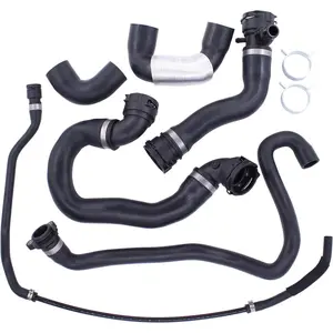 Radiator Coolant Water Hose Pipe Kit for BMW N51B30A Engine 135i 2008-2010 335i xDrive 335xi 2007-2010 X6 2008-2019 X5 2007-2019