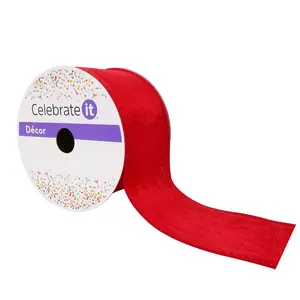 Celebrate It™ Velvet Wired Ribbon for Gift Wrapping