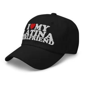 RIVEMUG NX I Love My Latina Girlfriend Embroidered Curved Bill Cap Relaxed Fit Low Crown Adjustable Hat