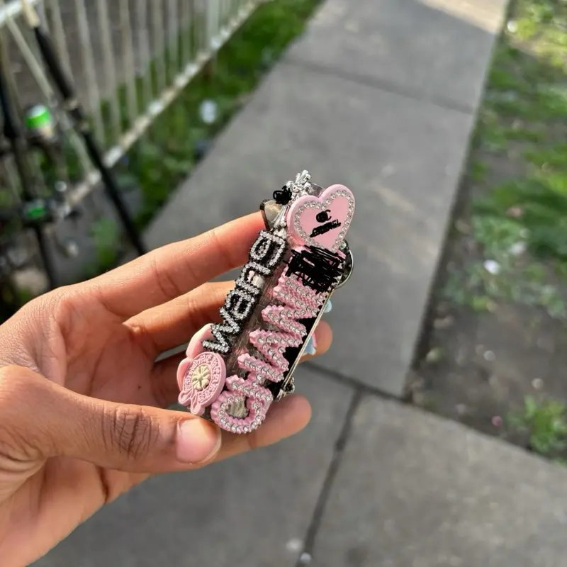 Pink Junk-Metal Lighter Case