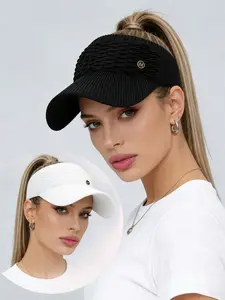 Unisex Adjustable Sun Hat, Breathable UV Protection Cap, Casual Multi-Functional Design, Perfect for Daily Wear, Fashionable and Versatile