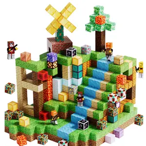 Magnetic Building Blocks Set STEM DIY Assembly Educational Toy ABS Construction Set with Storage Bucket for Kids Teens Ages 7 to 16