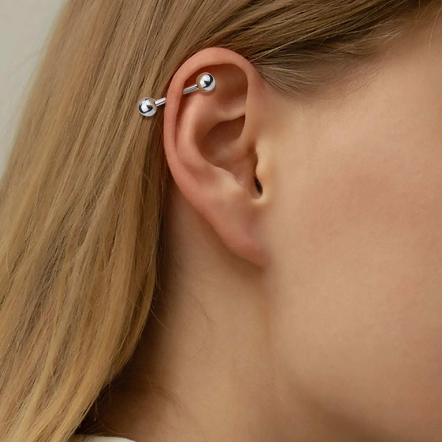 Jstyle G23 Titanium 14G Tongue Rings - Versatile Body Piercing Jewelry