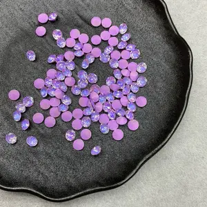 Mocha Round Pointed Back K9 Crystal Nail Art Glass Rhinestone DIY&Jewelry Making