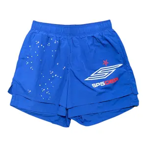Spider Worldwide Pro Double Layer Shorts Blue