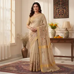 Handwoven Chattisgarh saree and blouse set