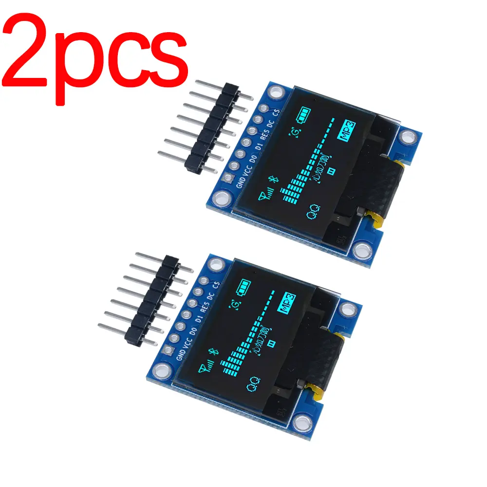 2PCS 0.96 Inch OLED I2C IIC Display Module 12864 128x64 Pixel SSD1306 OLED Screen Display Module For Arduino Programming Education Device
