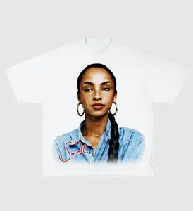 Sade Halftone Tee | Vintage-Inspired R&B Graphic Shirt | Honor Sade’s Legacy with This Fashionable and Timeless Halftone Tee | Perfect for True Fans Cotton Fabric