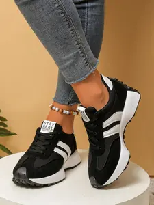 Women's Comfortable Sports Shoes, Lightweight Multi-Functional Casual Shoes, All-Season Wear, Anti-Slip Rubber Sole, Lace up sneakers