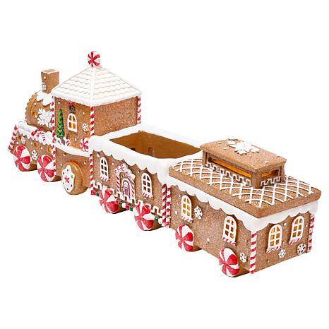 Winter Lane LED Gingerbread Train 3-Piece Set