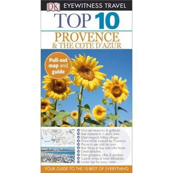 USED-Top 10 Provence & Cote D'Azur (Eyewitness Top 10 Travel Guide) by DK Travel (Paperback)
