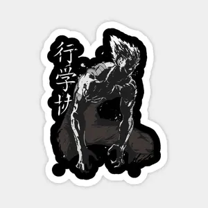 Garou One Punch Man Magnet Sticker Classical Design Anime