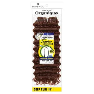 Shake N Go Organique Mastermix Feather Crochet Braids - DEEP CURL 18"