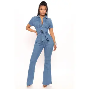 YARU Denim Jumpsuit - Medium Wash
