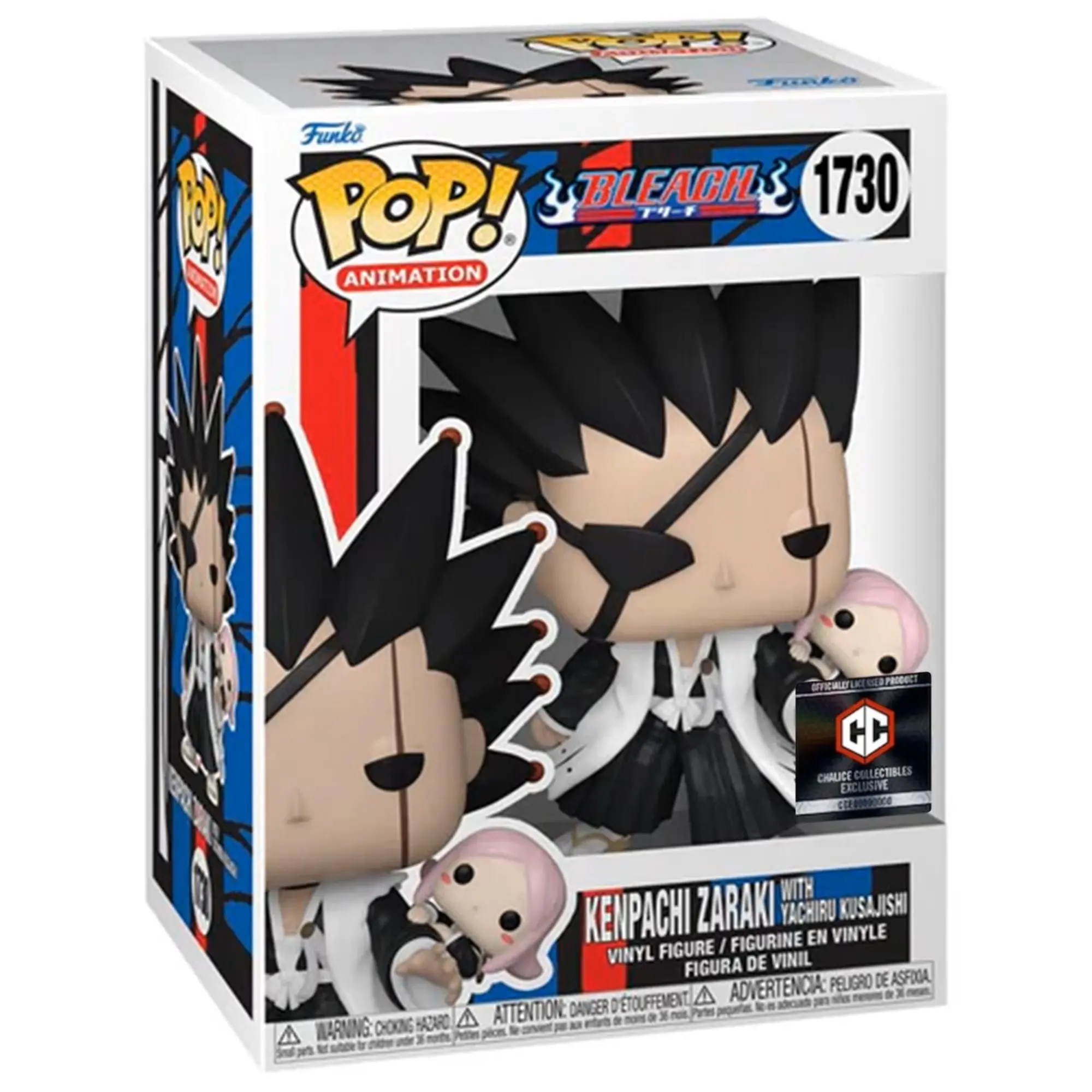Funko Kenpachi Zaraki with Yachiru Kusajishi Model Figure #1730 - Chalice Collectibles Exclusive Series, Officially Licensed Merchandise, Authentic Collectible for Bleach Universe Fans