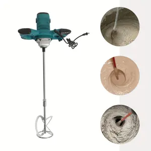 2100-watt portable electric concrete mixer, suitable for cement, concrete, slurry, paint, mortar, plaster, and putty