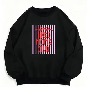 Bow Striped Long Sleeve for Moms – Retro Mom Life Graphic for Tired Mothers