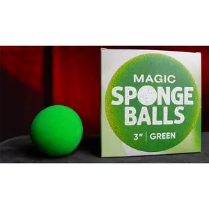 Magic Sponge Balls 4PK GREEN 3" by Murphy's Magic