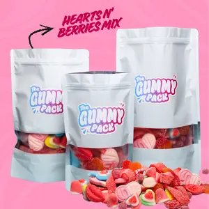 Hearts N' Berries Variety Gummy Mix– Sour & Sweet Candy Snack! – 1/2 lb, 1 lb, 2 lb, & 3 lb – Swedish Hearts, Smoochers, & Gum Drops – Delicious Treats - Quality Ingredients & Freshness Guaranteed