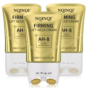 NQINQI FIRMING LIFT NECK CREAM-120g per box, 3 boxes for sharing. Moisturizes the neck skin, deeply hydrates, daily neck care cream, quickly absorbed with a roller, Neck Firming Stick
