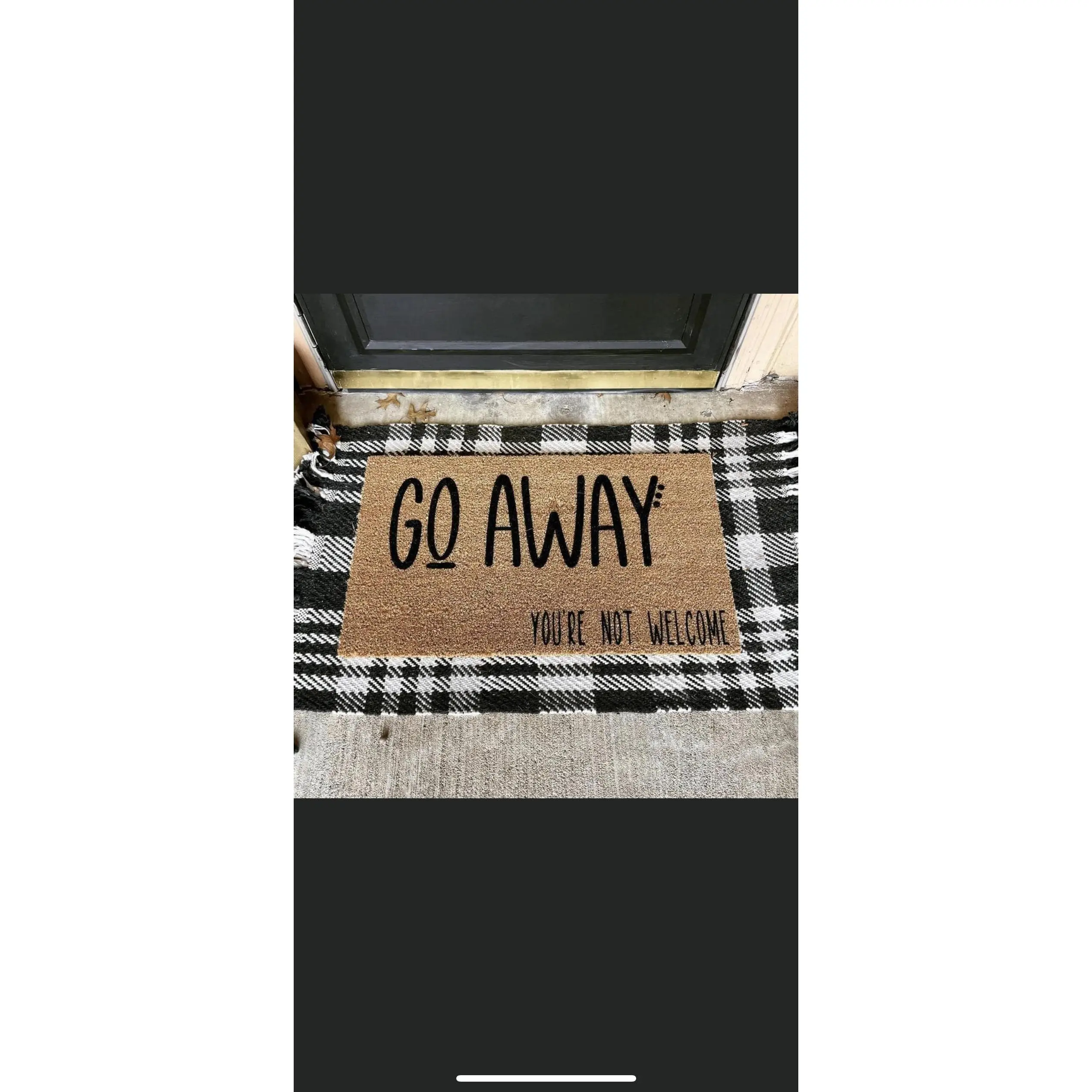 Go Away Door Mat
