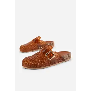 Trendy Jelly Mules Intentionally Blank Retro Summer Slip On