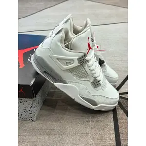 JD4 Military White Cement Unisex Sneakers with Stylish Color Combination | Clever Man Store