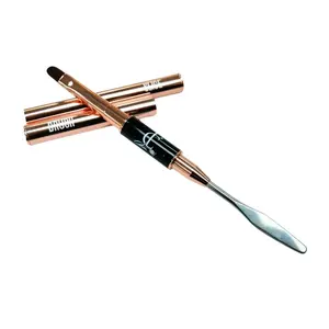 Cllam Supply Bronze Dual-Ended Poly Gel Nail Brush