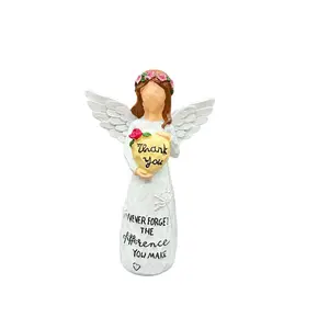 Festive Mini Statue Decor, Perfect for Thanksgiving, Mother's Day, Nurses' Day, Christmas, Garden & Home Decoration, Fairy Figurine for Desk