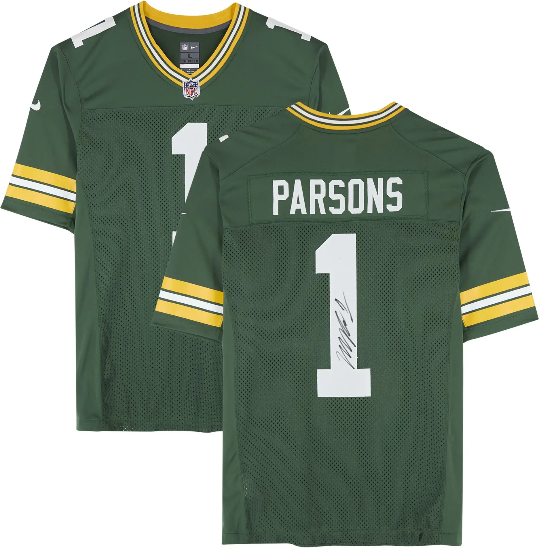 Micah Parsons Green Bay Packers Autographed Nike Green Limited Jersey - Fanatics Authentic Certified