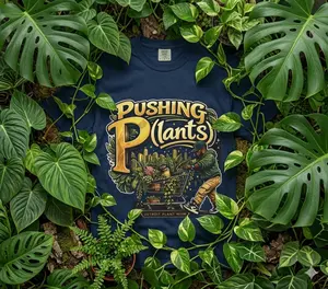 DPM: Pushing P(lants) T-Shirt - Melanated Man Graphic Tee