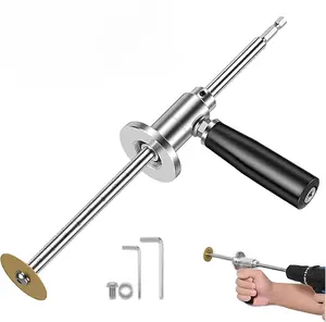 Inside Pipe Cutter for PVC Pipe Cutter, with Diamond Grit Cutting Wheel and Handle, Fit for 1-1/2 Inch to 8 Inch,7 Inch Adjustable Cutting Depth,1/4in Hex Shank Fit for Impact Drivers