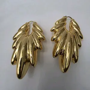 #340. 18K Gold Plated Bold Drop Earring  Unique  High quality  Water Resistant  Hypoallergenic  Nickel Free Every day,  Party .