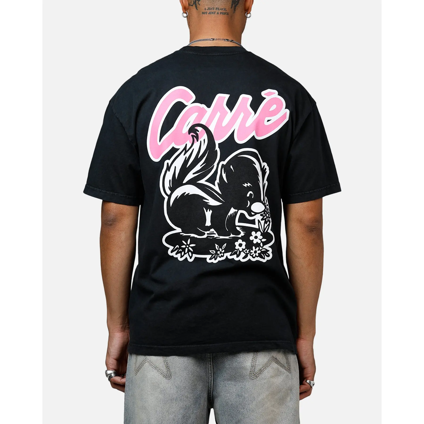 Carre Pepe Heavyweight T-Shirt Black Acidwash