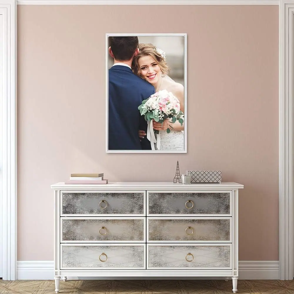 wall 26 Framed Custom Canvas Wall Art for Living Room, Bedroom Canvas Prints for Home Decoration Ready to Hang - 16"x24", White Frame