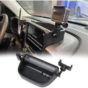 for Bronco Sport Phone Holder with Storage Box,Dashboard Storage Tray Cell Phone Stand for 2021 2022 2023 2024 2025 Ford Bronco Sport Interior Accessories