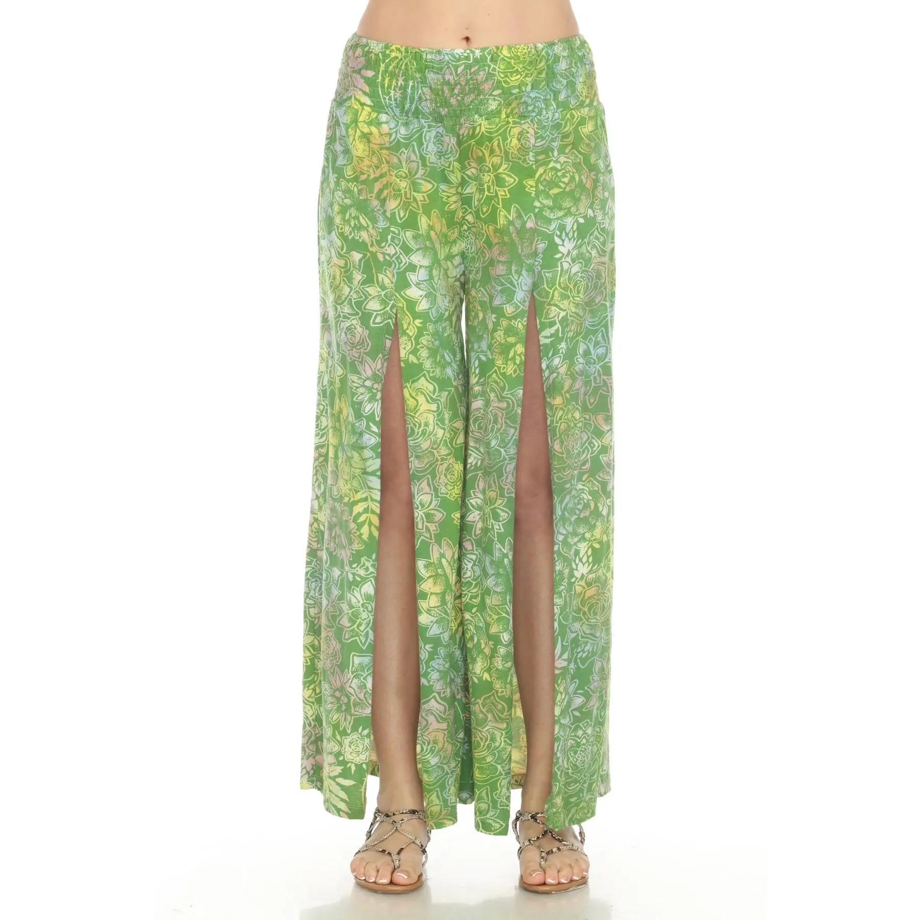 Cactus Garden Slit Pants