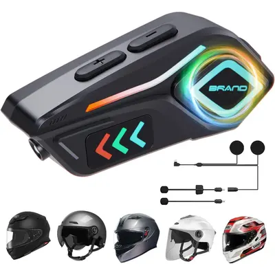 Dirt Bike Helmet Motorcycle Wireless Earbuds Noise Cancelling