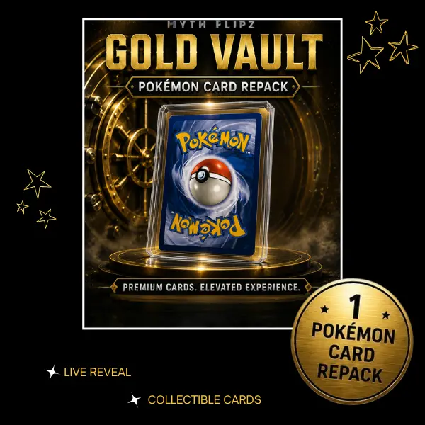 1 Collectible Non-Sports Pokémon Trading Card Repack From Gold Vault