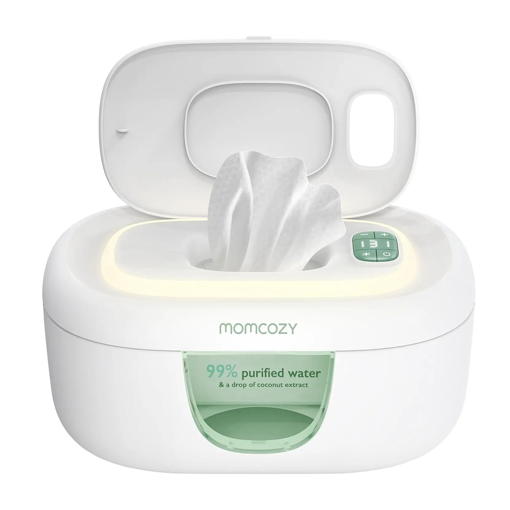 Momcozy Baby Wipe Warmer, Innovative Spring Design, Large Capacity Wipes Dispenser, Fast and Even Heating, 4 Modes of Temperature Heating Control 1 Pa