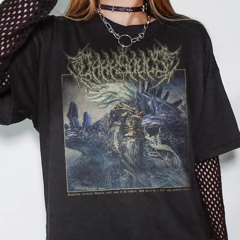 Dark Souls Nameless King T-Shirt, Unisex Metal Video Game Tee