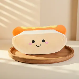 Christmas Gift Idea  9 Inch Hot Dog Plush Toy – Ultra‑Soft Fabric, Embroidered Details, Child‑Safe, Certified Stuffed Doll, Great Birthday or Holiday Gift