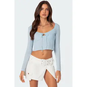 Lorey Lacey Knit Top