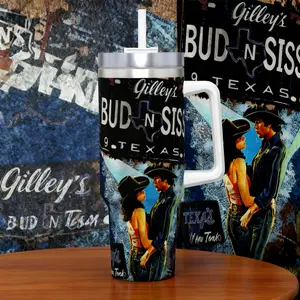 Bud and Sissy Cowboys Tumbler, Vintage Gift For fans Tumblers Metal Mugs Ceramic