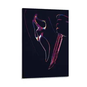 Baleful Scream's Ghostface Posters, Add A Sinister Touch to Home Holiday Decor Canvas Poster Bedroom Decor Sports Landscape Office Room Decor Gift Frames Wall