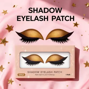 Buy 1 Get 1 Free Eyeshadow Eyelash Stickers Lazy Eye Makeup 2-in-1 Portable Self-Adhesive Quick Application Long-Lasting Waterproof Eye Makeup Set
